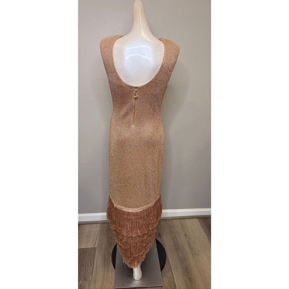 AJE BREEZE KNIT MIDI DRESS IN ROSE GOLD SIZE MEDIUM $639 - Picture 10 of 13